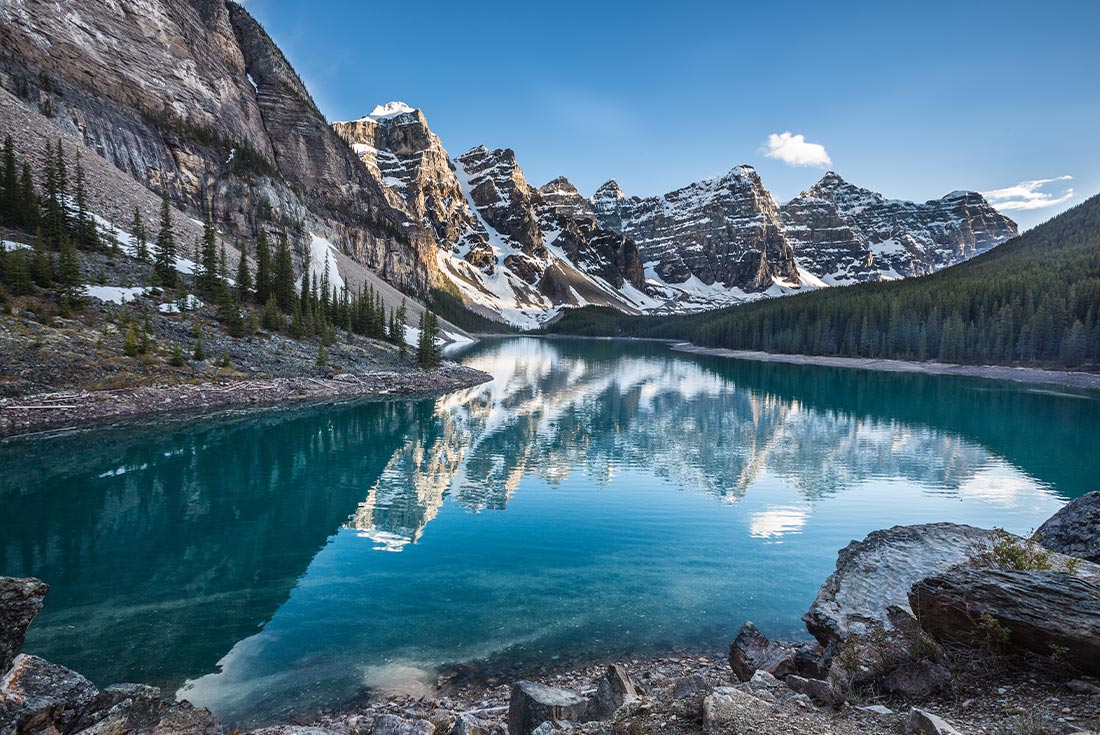 Moraine Lake in Banff National Park, Albeta, Canada